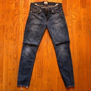 Hudson distressed skinny jeans